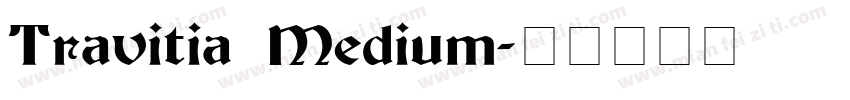 Travitia Medium字体转换